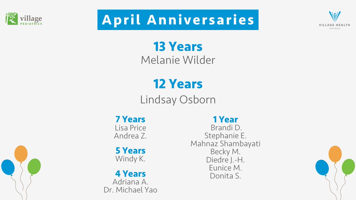 VHPDocs's tweet image. Congratulations to our dedicated team members who are celebrating another work anniversary milestone! We appreciate every contribution made and look forward to accomplishing even more together in the future! #WorkAnniversary #EmployeeAppreciation #ThrivingTogether #PrimaryCare