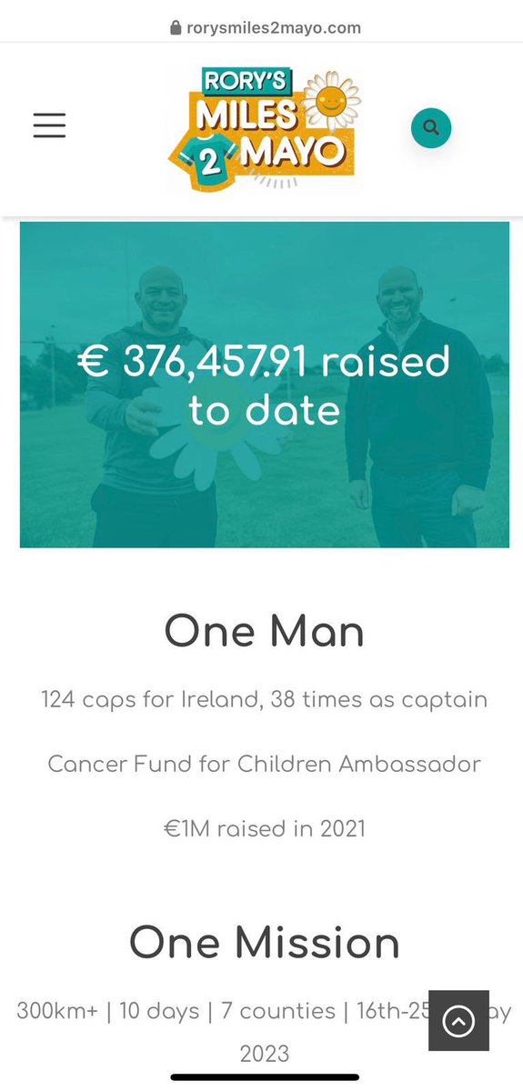 RoryBest2's tweet photo. Incredible support so far. Please check out the @CancerFundChild link below, it’s a great start but only the start. #Thanks #RM2M https://t.co/by2qGFzPeh