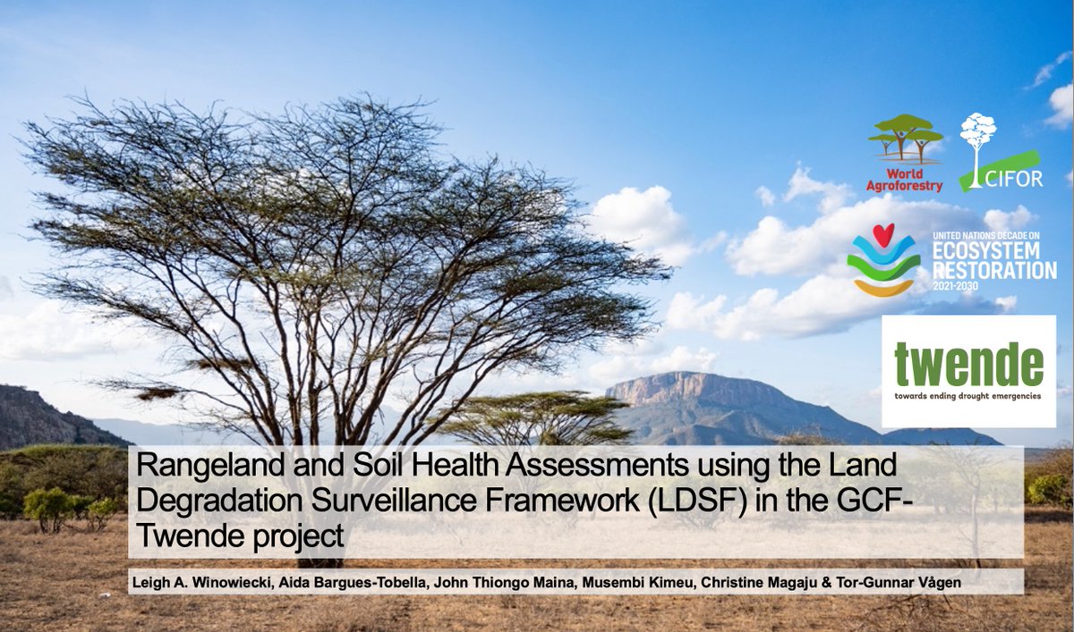 lawinowiecki's tweet photo. Great visit today @IUCN @NDMA_Kenya &amp;  SDL @ICRAF HQ for an in-person update on @theGCF funded project: TWENDE
We presented results on the #rangeland &amp; #soil health surveys https://t.co/2EfgdKVPIg
and the Regreening App: https://t.co/BTbZq1BswY https://t.co/a5WFHaHX5t