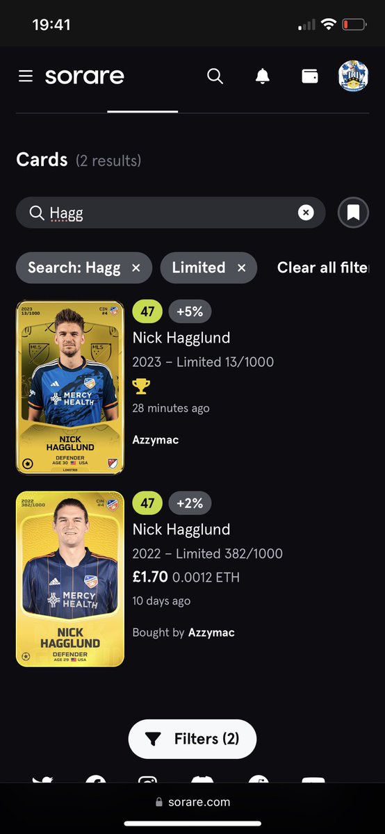 Azzymac2's tweet photo. 🏆Hagglund x 2!! Seen as I won’t be needing two I will give one away!! 🏆

Like - retweet - follow to enter!! 

I will do the draw on Thursday evening so you might be able to use him for the weekend!! #sorare #giveaway #nft https://t.co/7vBLGjGXNh