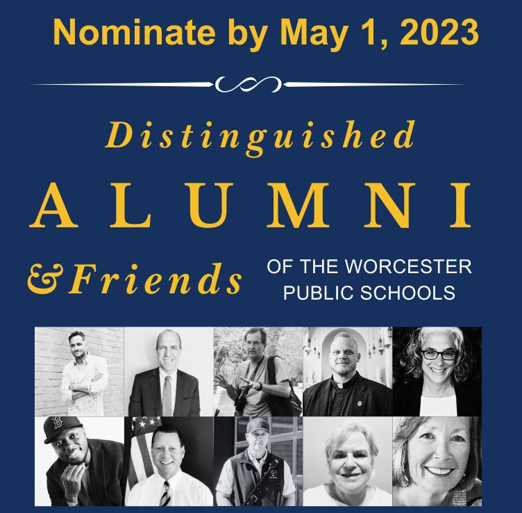 WEDFwps's tweet photo. If you know a former #WPS student who has demonstrated excellence, #leadership, &amp; innovation and serves as a role model for current and future students, nominate them today! https://t.co/RmxbJp91tz #worcesterma https://t.co/ACfRZD2Y61