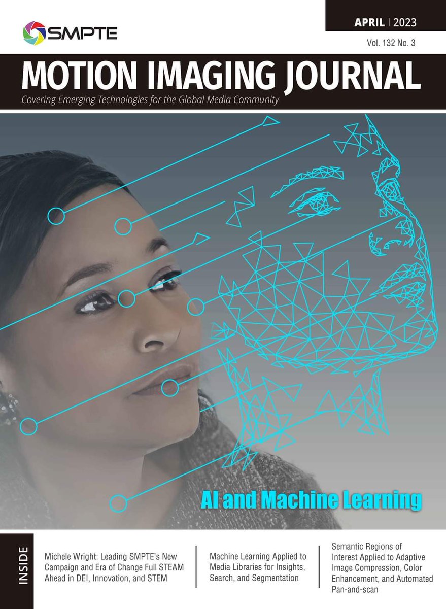 What an honor to be featured on the cover and as the featured article in the April 2023 issue of the Society of Motion Picture and Television Engineers (SMPTE) Motion Imaging Journal. In addition to available print copies, the digital link is as follows: 

smpte.org/blog/michele-w…