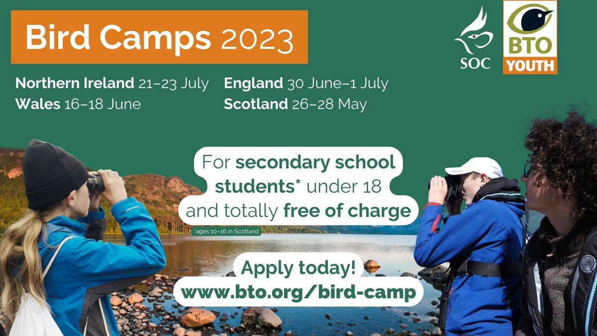 ❓ Want to find out more about #BTOYouth Bird Camp? 

Come along to our Q&amp;A this Thursday!

📅 6 April at 6pm
💻 Online event

Sign up for the Zoom link 👉 bit.ly/3kY2thR

The 2023 Bird Camps are made possible by the generous support of @cameron_b_trust.