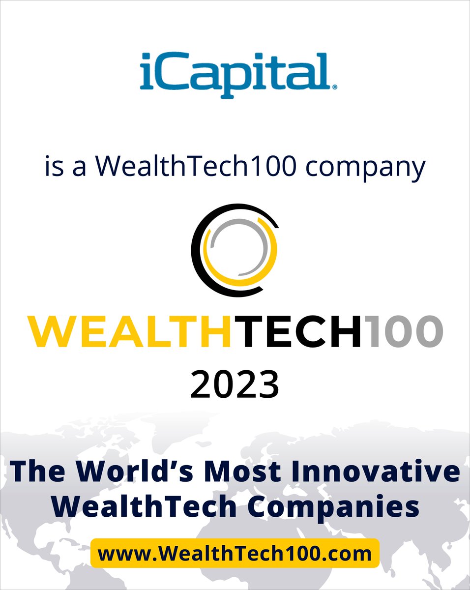 icapitalnetwork's tweet image. We&apos;re honored to be recognized on the #WealthTech100 list as one of the world&apos;s more innovative financial technology solution providers address the digital transformation challenges and opportunities faced by asset managers, private banks and financial advisors.
