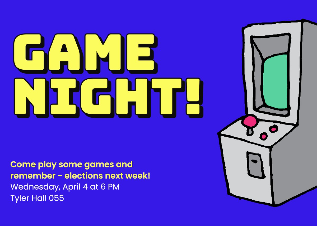 URIRamHacks's tweet photo. Do you think this is a game? Do you think we're playing? Do you? Well, guess what. You're right! Tomorrow's RamHacks meeting will be a game night. Keep it in the back of that noggin of yours that next week's meeting is elections. If you're running, this is your one week notice to https://t.co/ovxYxAYUIZ