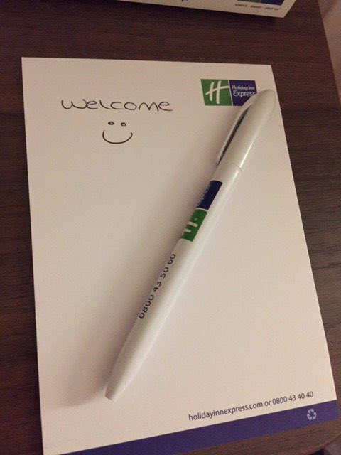Was in Holiday Inn Walsall and look at this personal touch - awesome