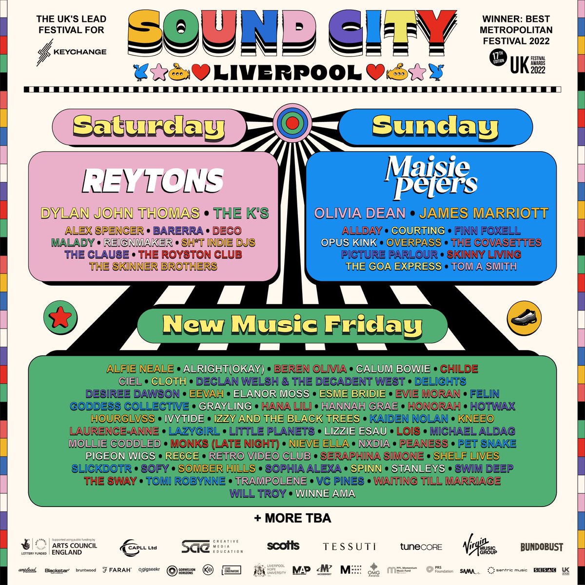 Looking forward to being back in Liverpool again for this years @SoundCity. Friday 28th April.