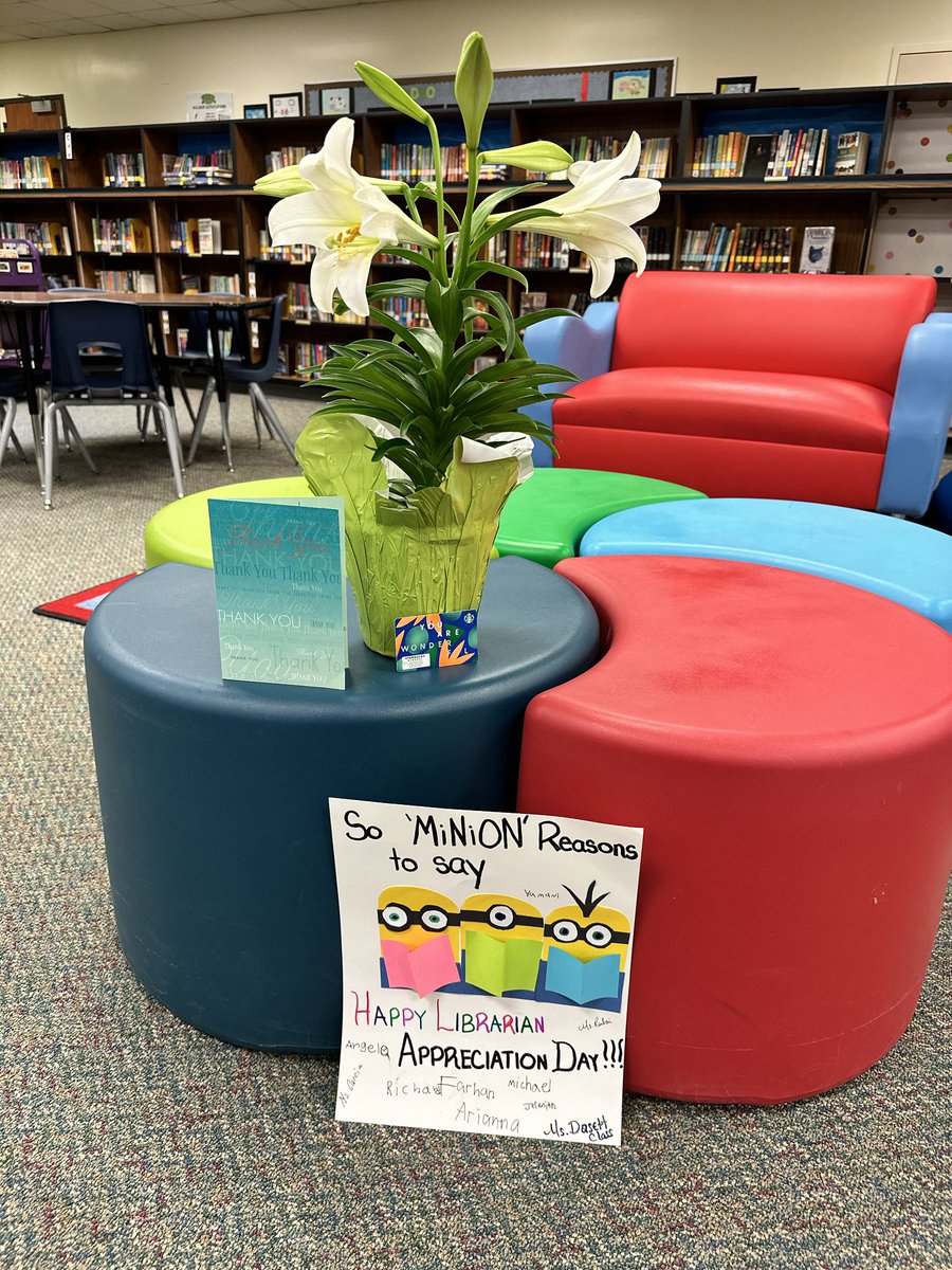 Feeling loved today! #LibraryAppreciationDay ⁦<a href="/GreenwoodKISD/">Greenwood Forest</a>⁩ ⁦<a href="/KleinLibraries/">Klein ISD Libraries</a>⁩
