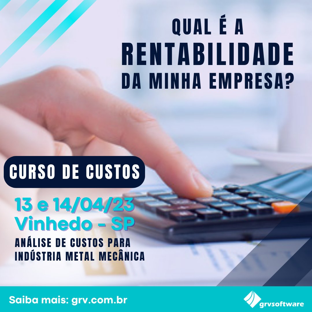 grvsoftware's tweet image. Descubra como otimizar seus custos e aumentar seus lucros no setor metal mecânico! 💰 Inscreva-se agora em nosso curso de análise de custos e formação de preço de venda. 📈📊

Acesse bit.ly/curso-de-custo…

 #GRVSoftware #CursoDeAnáliseDeCustos  #Industria