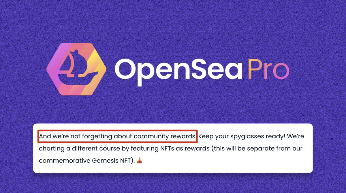 OpenSea Pro (@openseapro) / X