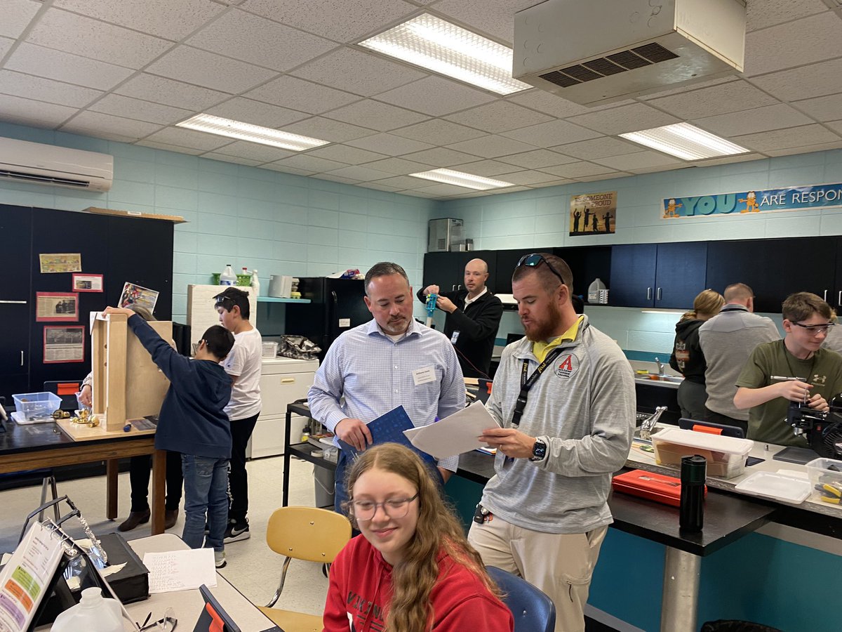 Hanging with my Northwest CTE Administrators today as Ellis Ayers, <a href="/AveryCountyCTE/">Avery County CTE</a>, shares his middle school Career Explorations curriculum and best practices. Thank you to <a href="/AveryMiddle/">Avery Middle School</a> for hosting us today! #CTEforNC #NCNorthwestCTE