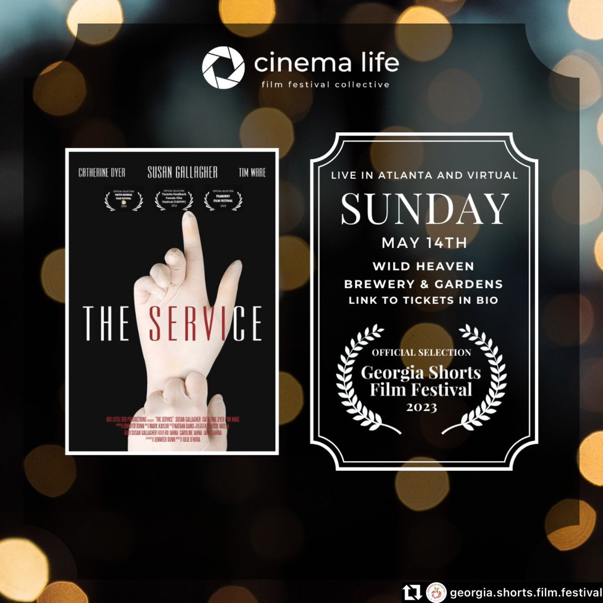 Come enjoy our little #Thriller if you’re in #Atlanta May 14! 🎬❤️