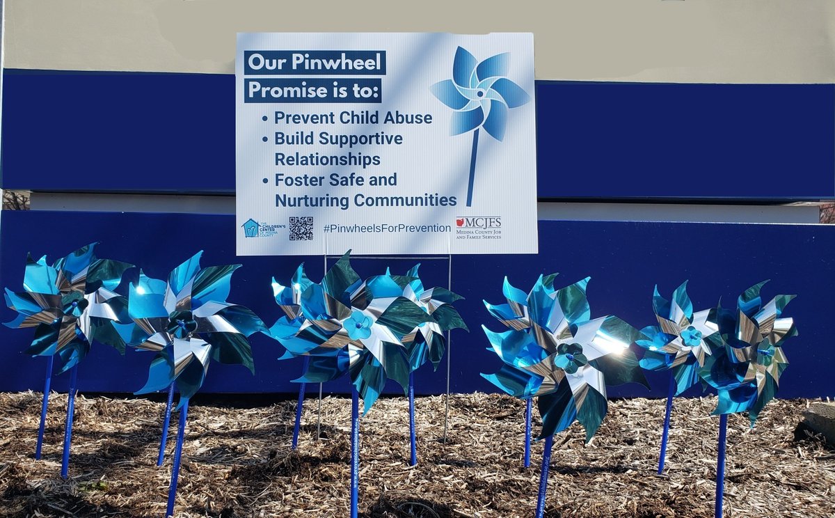 April is National Child Abuse Prevention Month and we are proud to partner with The Children's Center of Medina County on providing a pathway to healing for children and families impacted by abuse, neglect, and exploitation.  
#capm2023 #pinwheelsforprevention