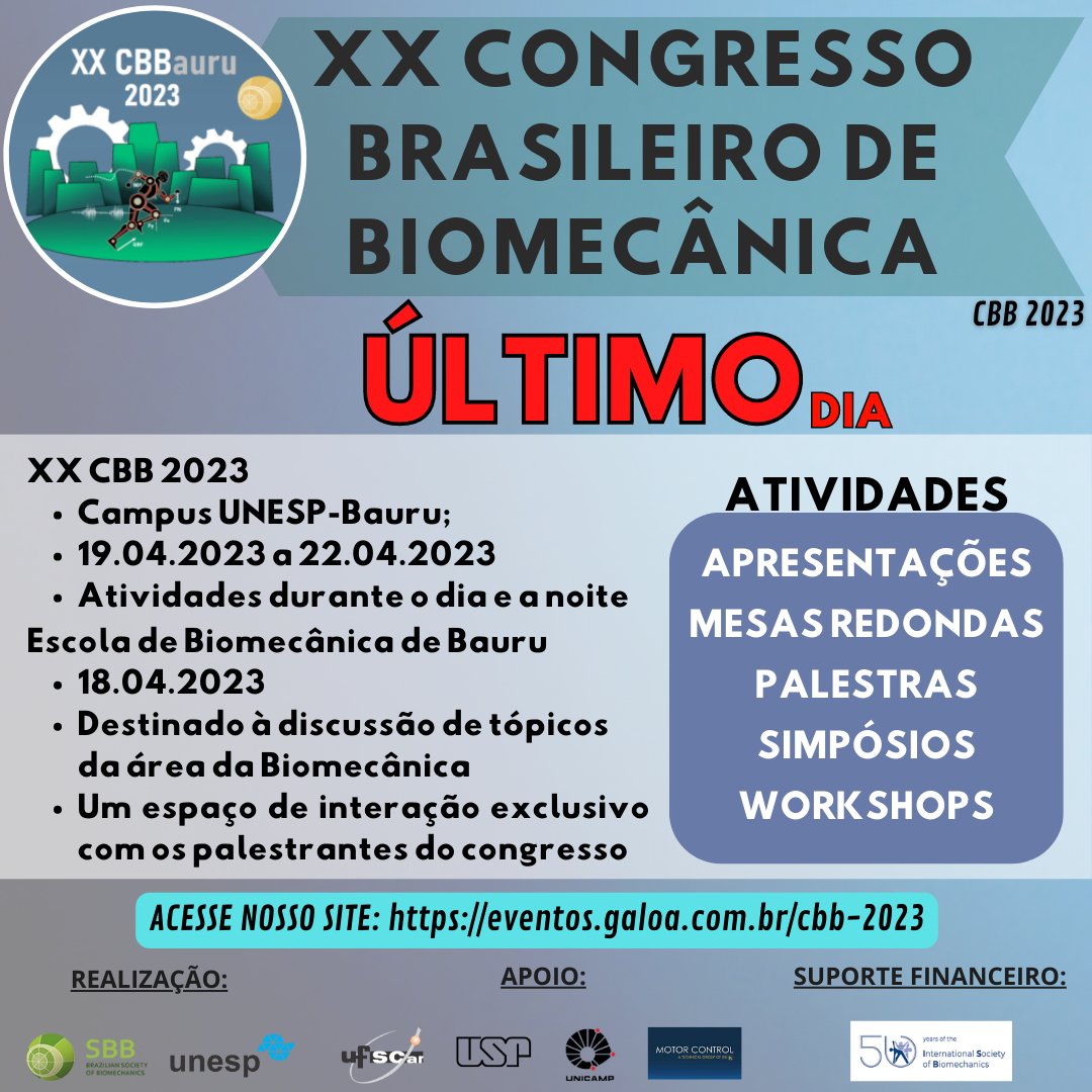 Fala pessoal!!!
O CBB 2023 está CHEGANDO...

Ainda não se inscreveu?? 😱😱
Não perca mais tempo.
Essa será a ÚLTIMA oportunidade para inscrição!!
▶ eventos.galoa.com.br/cbb-2023/regis… ◀

Qualquer dúvida, estamos a disposição via direct 😉
