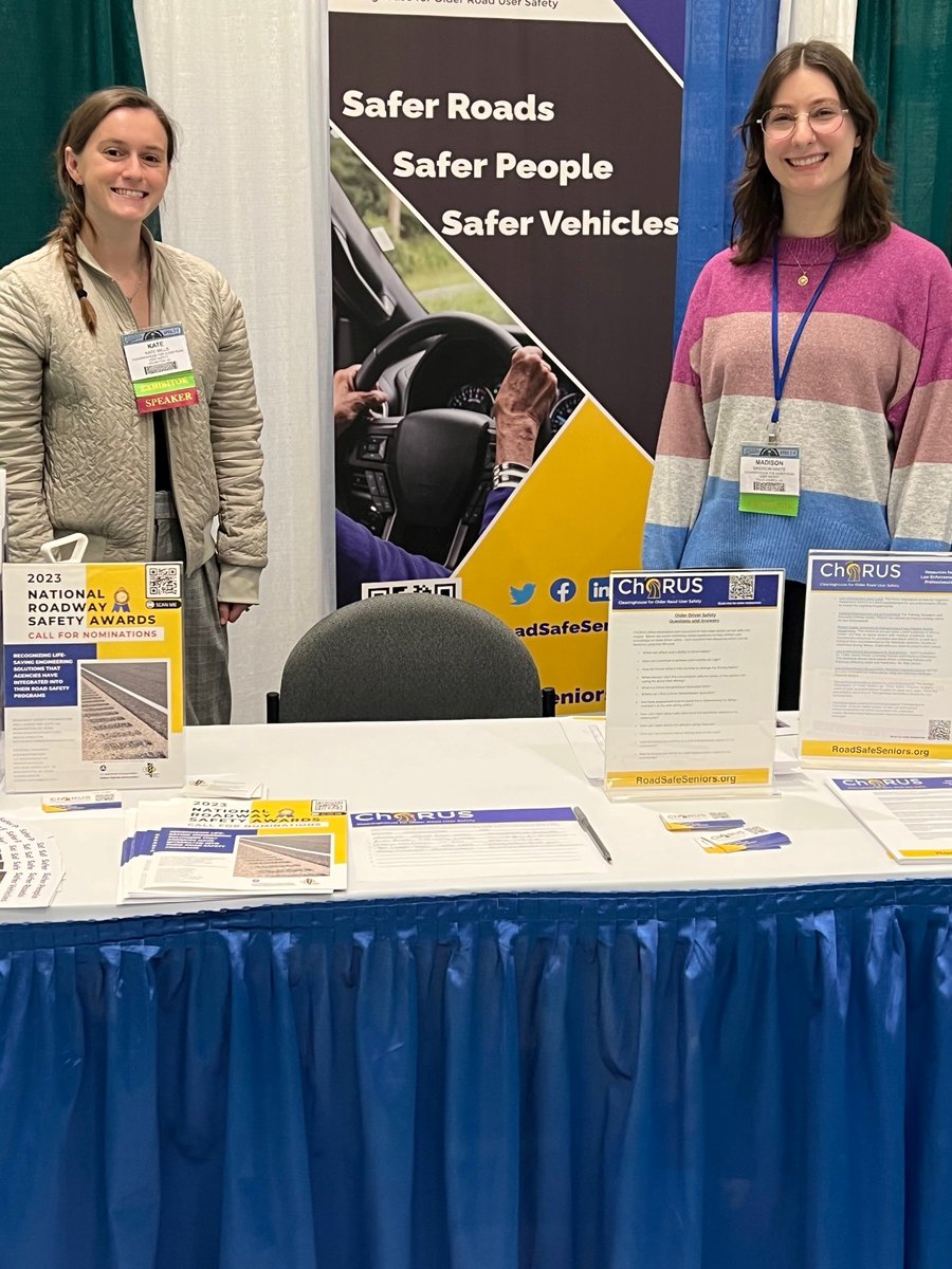 ChORUS (@roadsafeseniors) on Twitter photo We're at <a href="/LifesaversConf/">Lifesavers Conference</a>! Come learn about Older Road User Safety. Booth 109. #LifeSavers2023. We're at <a href="/LifesaversConf/">Lifesavers Conference</a>! Come learn about Older Road User Safety. Booth 109. #LifeSavers2023.