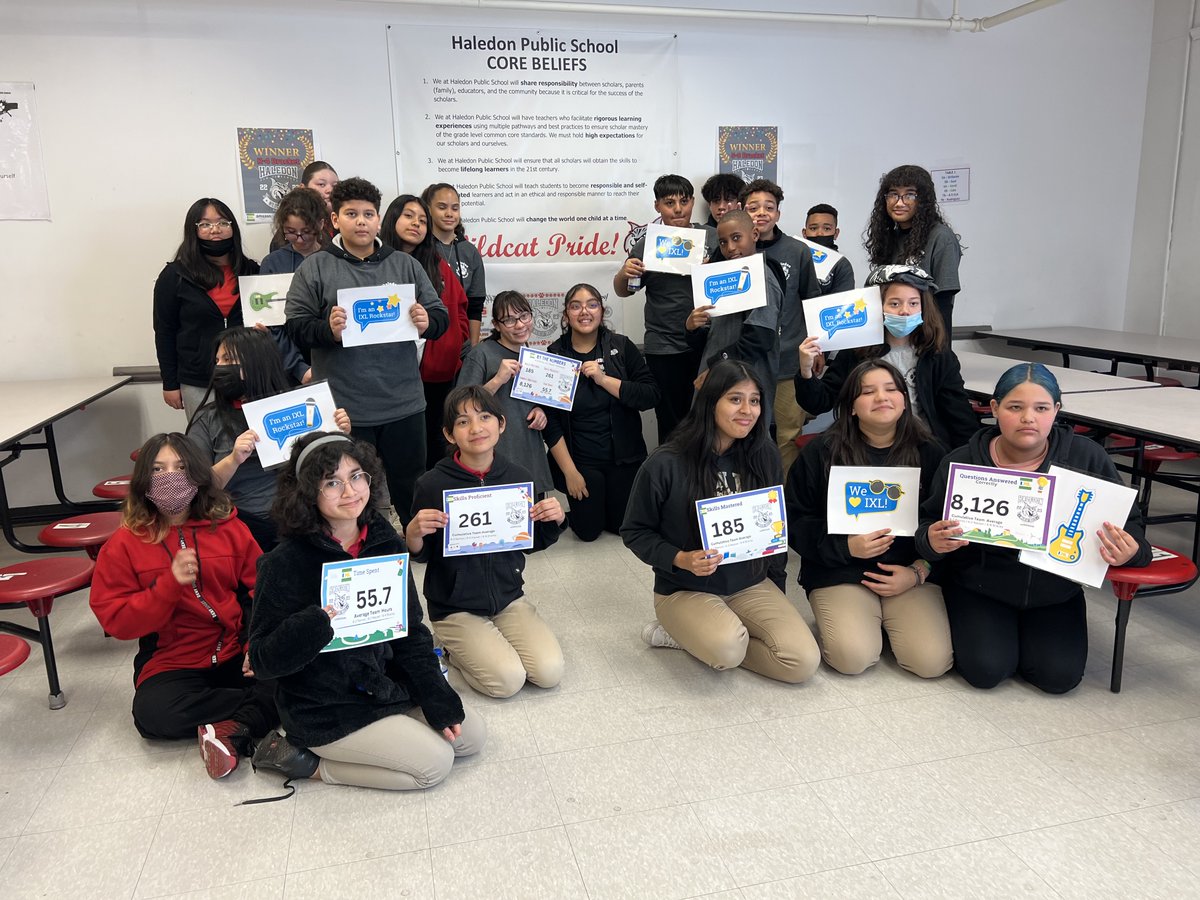 Congratulations to the winners of the Wildcat Skills Challenge! Haledon Public School used IXL Leaderboards to answer over 1 million questions. Start your own challenge: bit.ly/IXLengagement