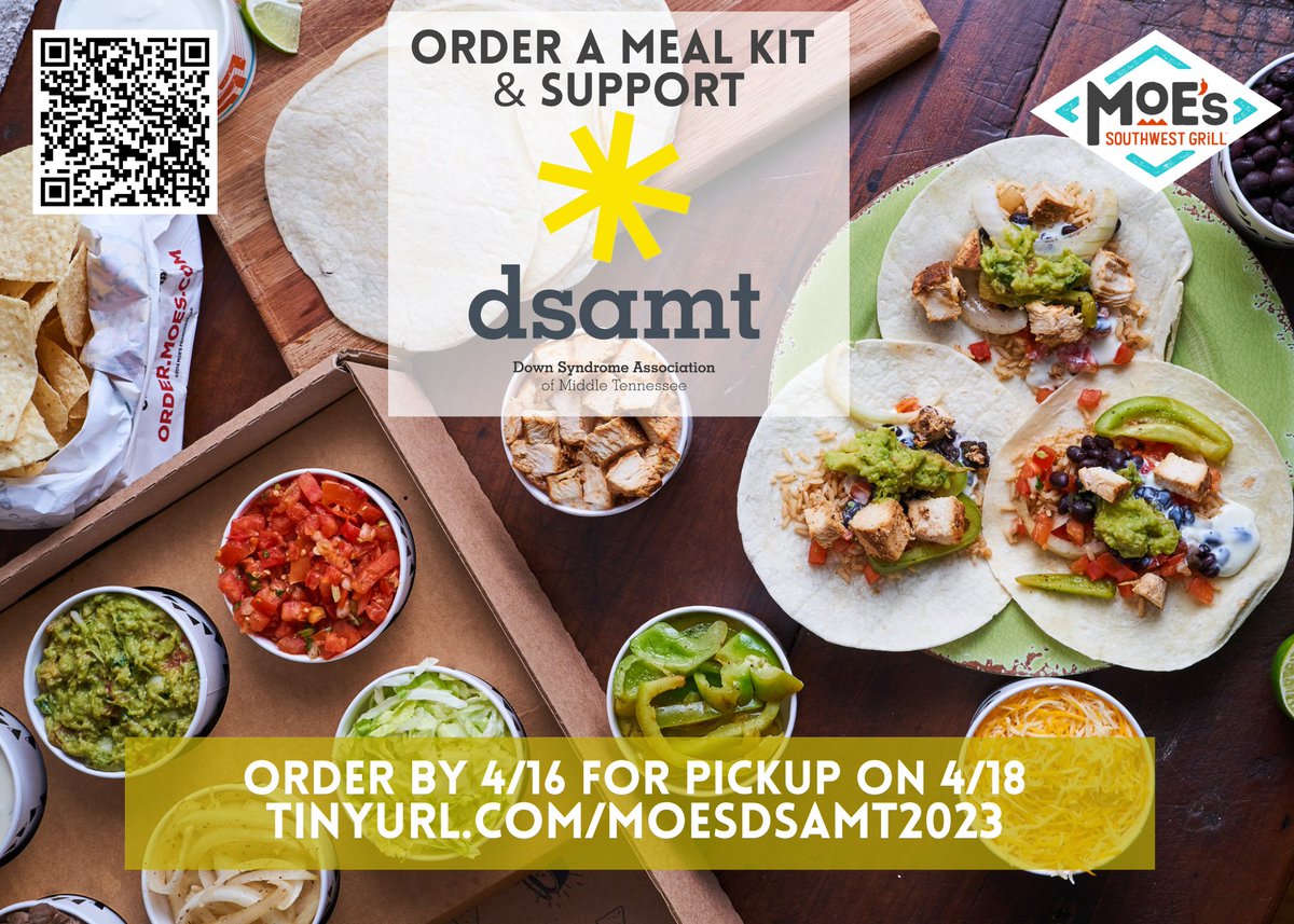 Faithe Logan (@loganfaithe) on Twitter photo Who loves <a href="/MoesNashville/">Moe’s Southwest Grill of Middle TN</a> and Dawn?? Support the <a href="/DownSyndromeTN/">DSAMT</a> by order your Taco Tax Tuesday kit by 4/16 to pickup at your choice of location on 4/18! docs.google.com/forms/d/e/1FAI…
<a href="/SCECardinals/">SCECardinals</a> <a href="/MrsRun_SCE/">Mrs. Runion</a> <a href="/RutherfordCo/">Rutherford County</a> <a href="/SCE_PTO/">SCE PTO</a> <a href="/TownofSmyrnaTN/">Town of Smyrna</a> Who loves <a href="/MoesNashville/">Moe’s Southwest Grill of Middle TN</a> and Dawn?? Support the <a href="/DownSyndromeTN/">DSAMT</a> by order your Taco Tax Tuesday kit by 4/16 to pickup at your choice of location on 4/18! docs.google.com/forms/d/e/1FAI…
<a href="/SCECardinals/">SCECardinals</a> <a href="/MrsRun_SCE/">Mrs. Runion</a> <a href="/RutherfordCo/">Rutherford County</a> <a href="/SCE_PTO/">SCE PTO</a> <a href="/TownofSmyrnaTN/">Town of Smyrna</a>