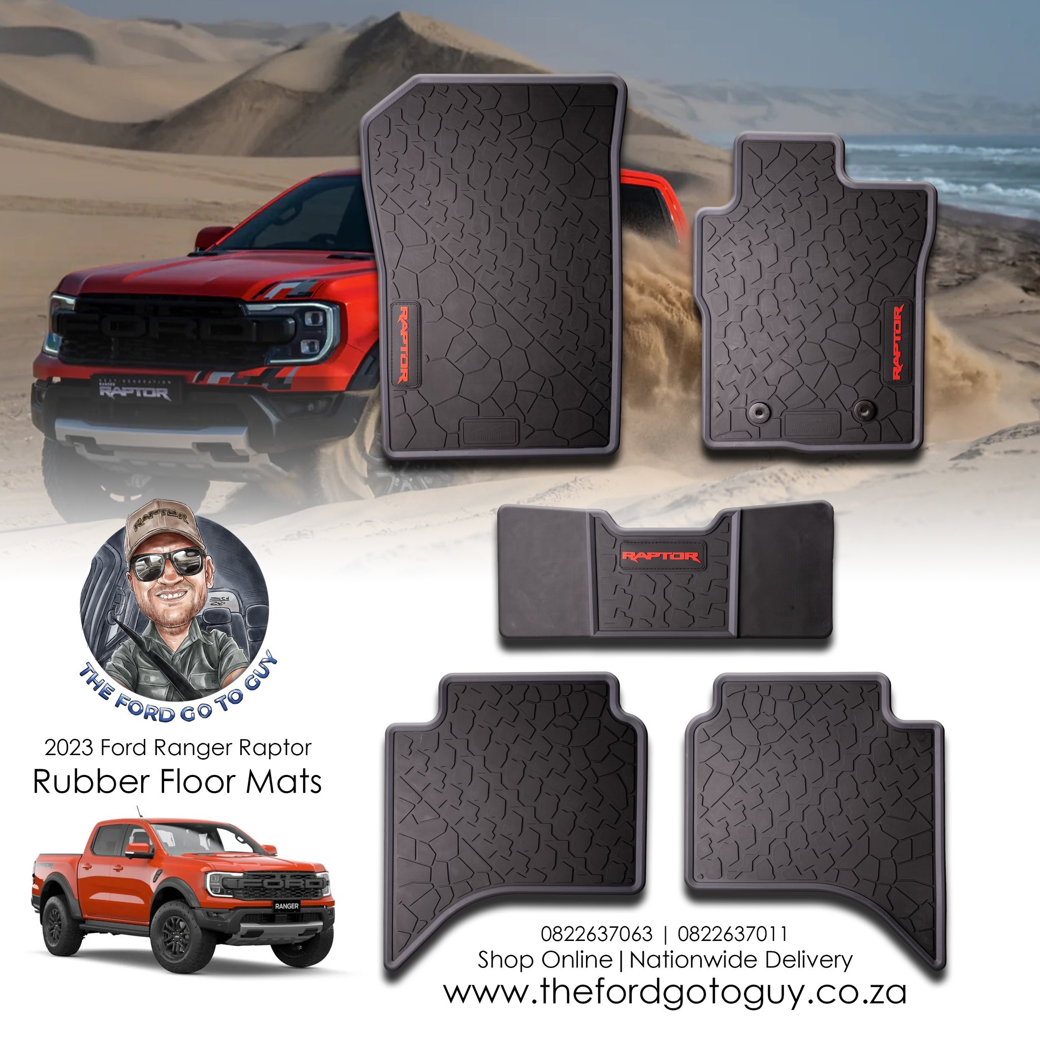 Ford ranger wildtrak rubber floor mats deals