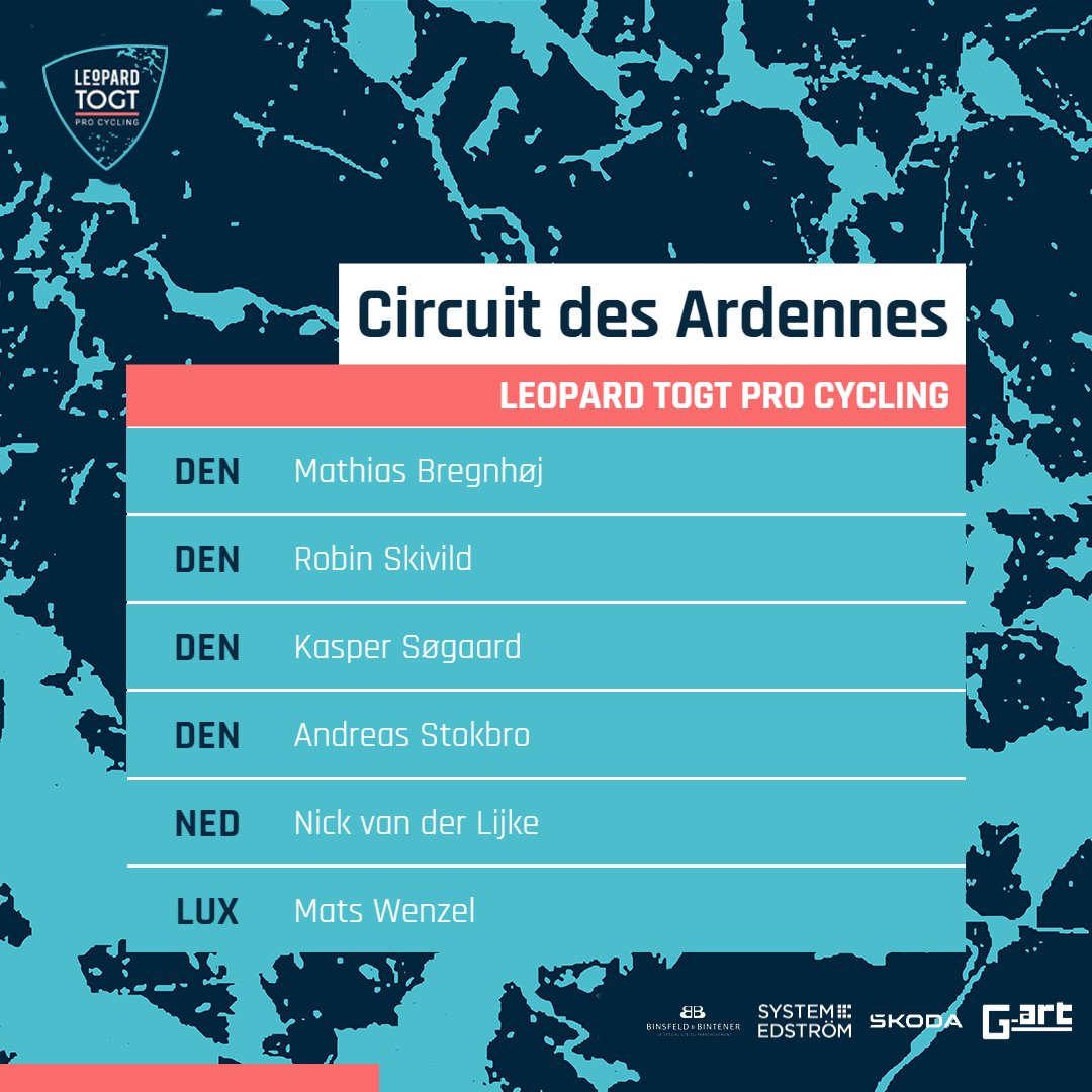 LeopardTOGT's tweet photo. 𝐍𝐞𝐱𝐭 𝐦𝐢𝐬𝐬𝐢𝐨𝐧: 🇫🇷 Circuit des Ardennes (2.2), starting this Thursday.

We've won this race last year.... 👀

#leopardtogt #trueracing https://t.co/BKYRVlRrcv