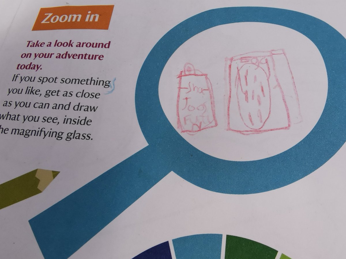 TownKt's tweet photo. Had a lovely @nationaltrust day out at #Clivedon. We all really enjoyed the Easter Egg trail. One instruction was "if you spot something you like, get as close as you can and draw what you see". My God Daughter drew her Fruit Shoot and chocolate egg...! https://t.co/Bgd5xZgx9r