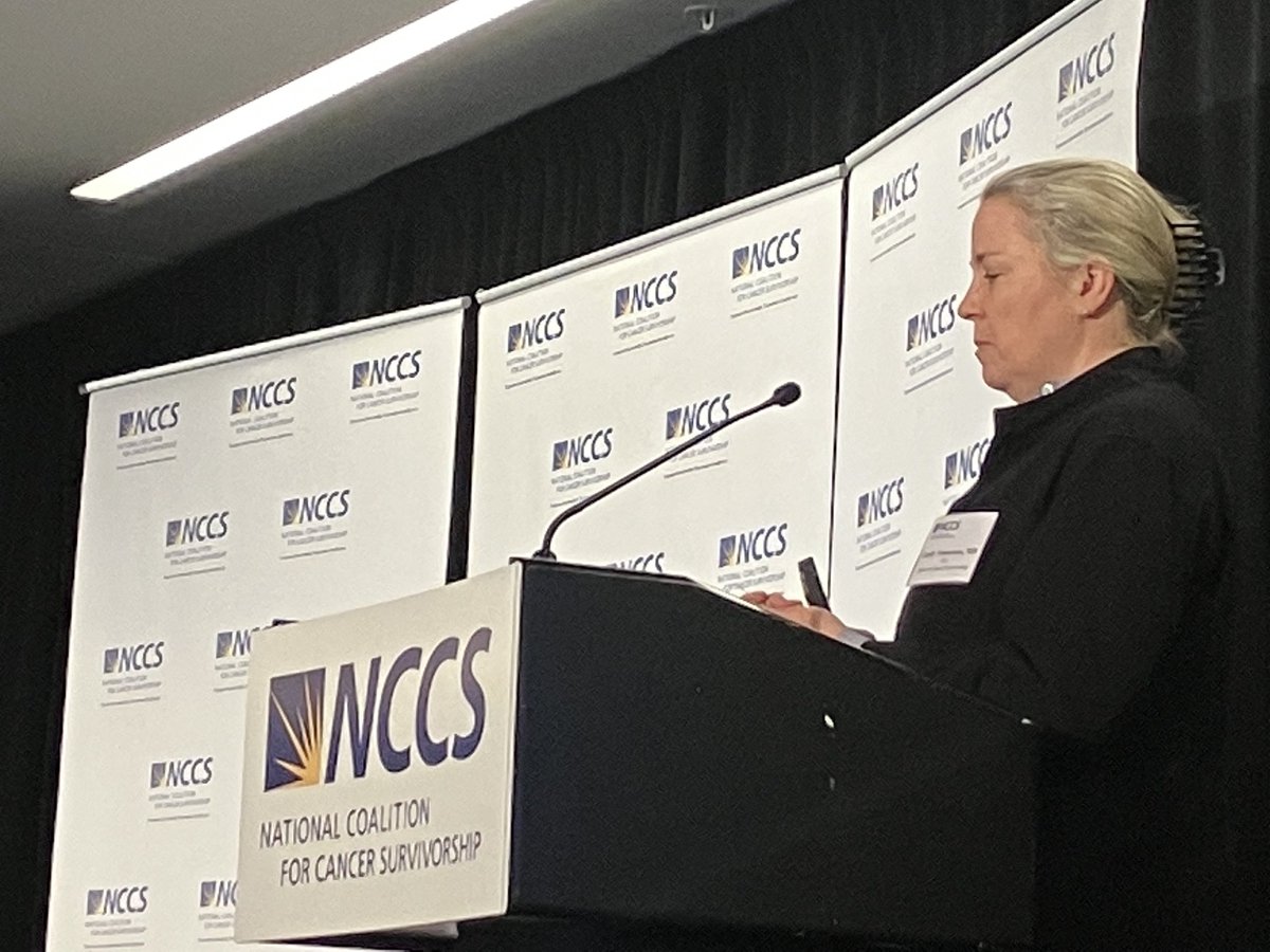 AlecJStone's tweet photo. ⁦@CancerAdvocacy⁩ #CPR2023 ⁦@theNCI⁩ Office of Cancer Survivorship Dir Dr. Emily Tonorezos on new grants and funding opportunities for research. https://t.co/GwVHj9g2fL