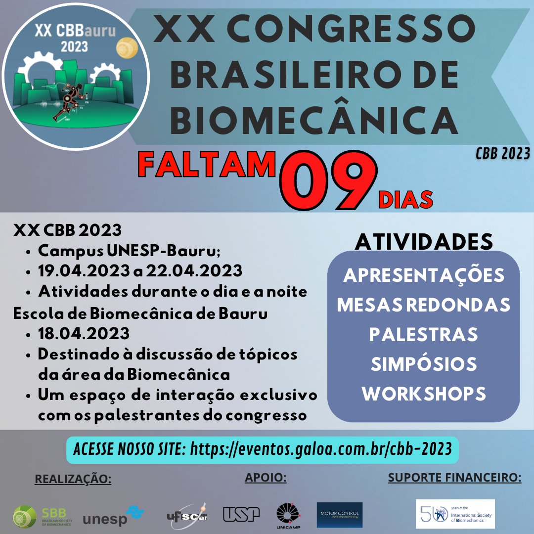Fala pessoal!!!
O CBB 2023 está CHEGANDO...

Ainda não se inscreveu?? 😱😱
Não perca mais tempo.
Essa será a ÚLTIMA oportunidade para inscrição!!
▶ eventos.galoa.com.br/cbb-2023/regis… ◀

Qualquer dúvida, estamos a disposição via direct 😉