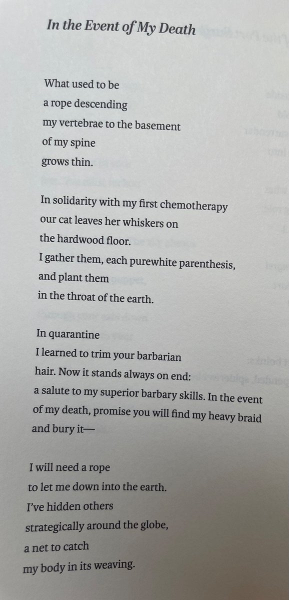 ilya_poet's tweet photo. 1/3
Katie’s book is published today. Watching her write these poems during the cancer years was the most terrifying, illuminating &amp; compelling  experience of my life

(Because it might be a while before friends abroad can get the book in the mail, I’ll share some photos of poems) https://t.co/VUtuLZrj1i