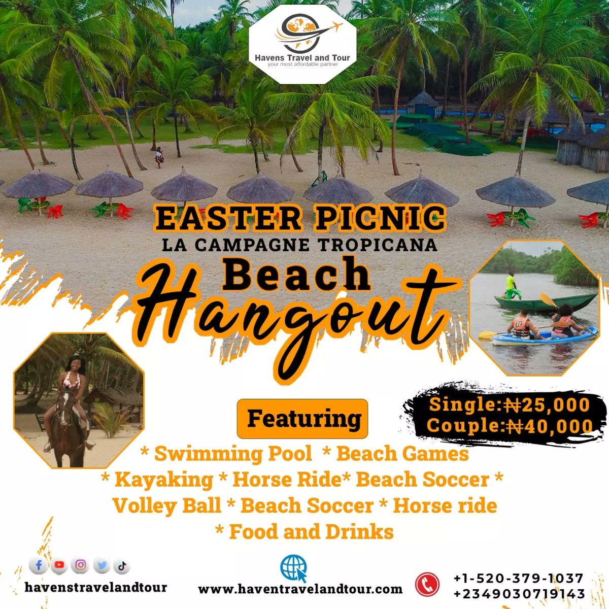 havenstravel's tweet photo. Celebrate Easter with us as we hangout at @lacampagne_beachresort
We also offer affordable cruises around Lekki, Reach out today to make reservations
#easter #easterinlagos #easterhangout
#cruises #eastercruise #lagos #lagosnigeria #lekki #lasu #unilag
#family #lagosfamily https://t.co/6w8RojLvk3