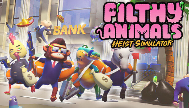 Gamebillet's tweet image. 📢 Now Available #FilthyAnimals | #HeistSimulator is a chaotic multiplayer heist game for 1-4 players. Become a mutant animal working for criminal mastermind Tony as you steal, fight, fall over, and eat tacos while trying to make off with the loot. 

🛒ow.ly/NEWy50NzUrz