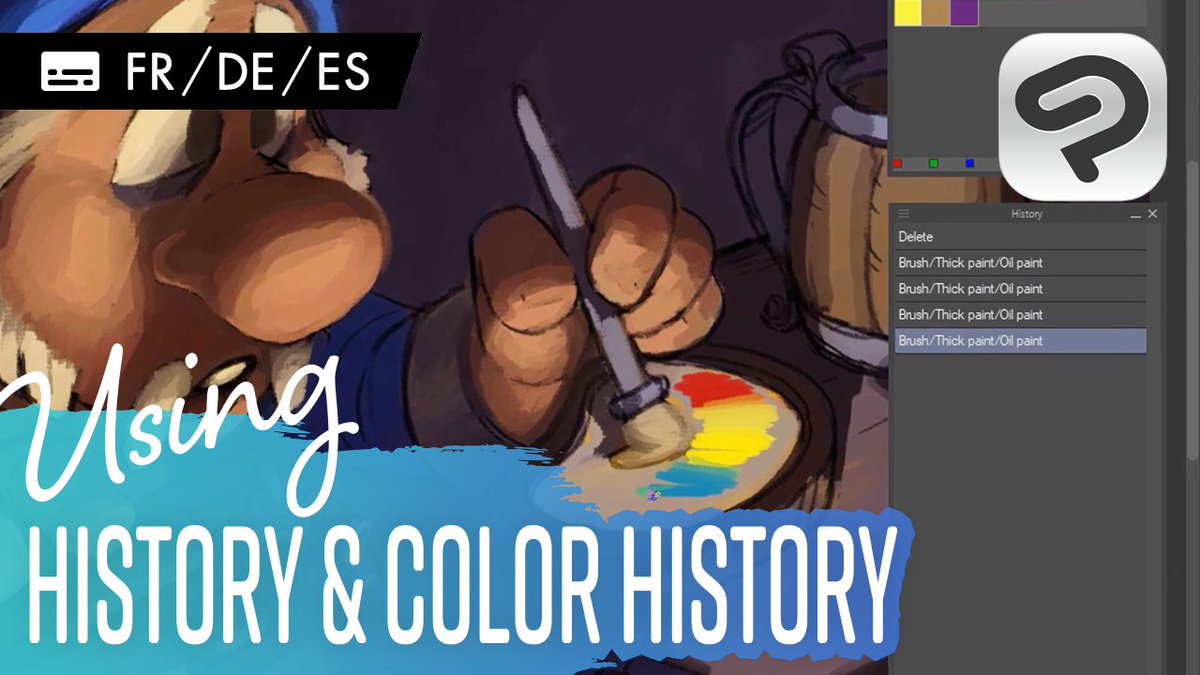 CLIP STUDIO PAINT on Twitter "Do you know how to use History and Color