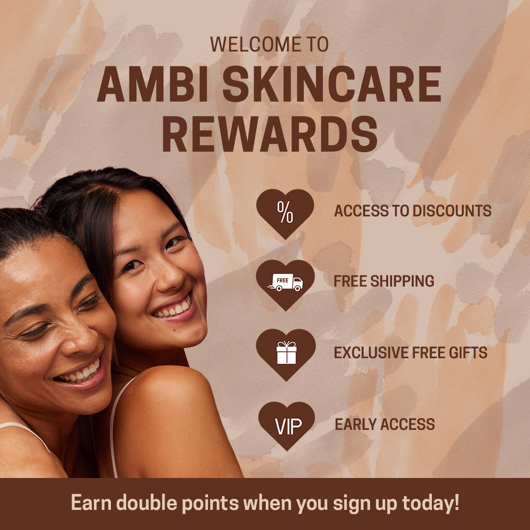 AMBIskincare's tweet photo. Introducing the NEW AMBI Skincare Rewards program! 

🤎Create an account &amp; earn 50 points when you sign up
🤎Earn points when you shop, share &amp; follow us on social media
🤎Redeem your rewards for exclusive discounts, free products &amp; more

Visit https://t.co/CfJQmdUXNe for more! https://t.co/LB9thKewPu