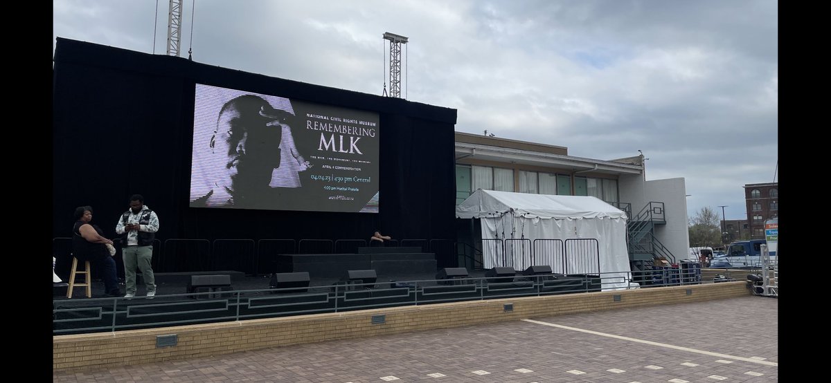 NOLANSAV's tweet photo. Proud Partnership with The @NCRMuseum for MLK55 #mlk55 #nolanproductiongroup #npg #memphis #lorrainemotel #civilrights #audio #video #stream #ledwall https://t.co/3DLQmOvCG9