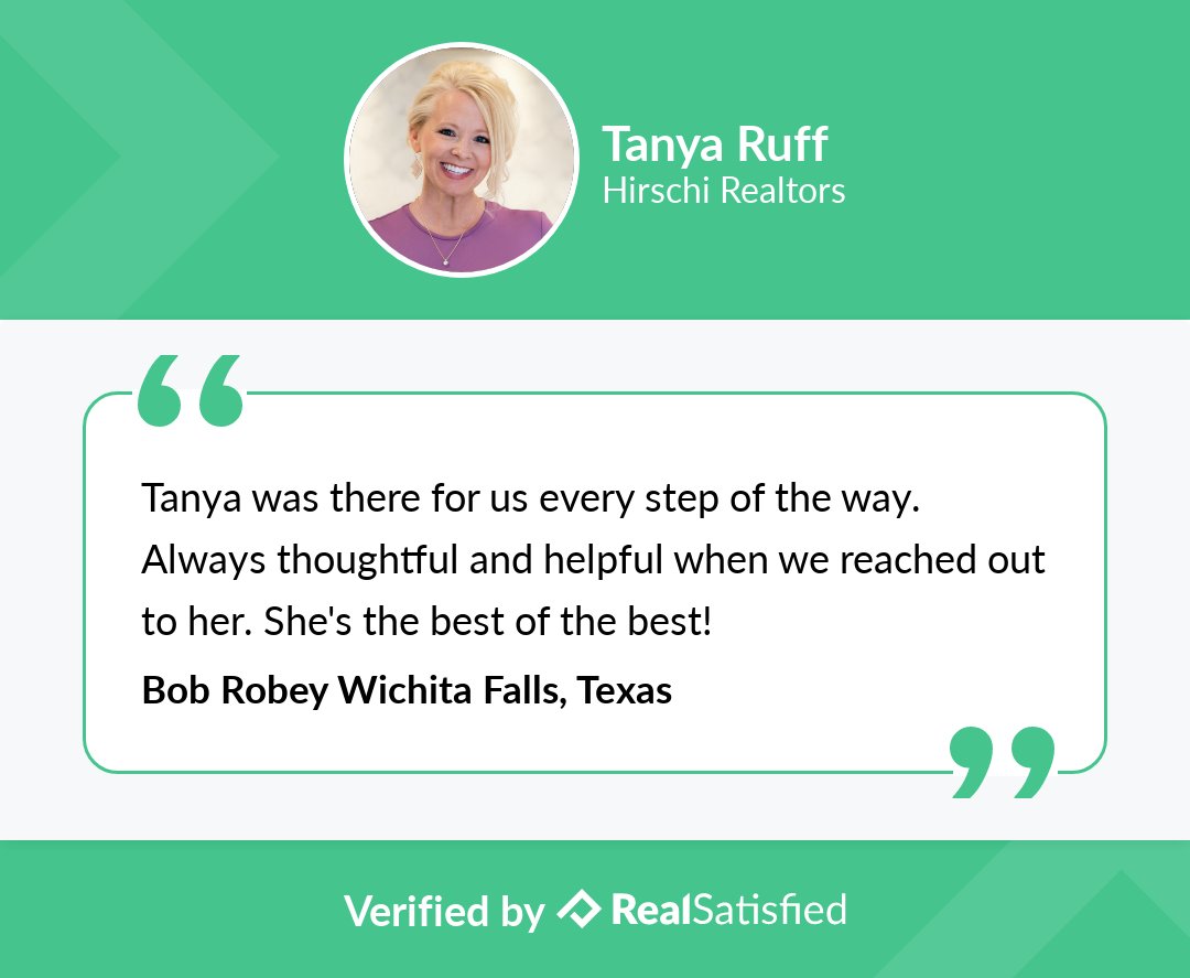 RuffRealtor's tweet image. Who doesn't get excited about a happy client sharing their happiness? realsatisfied.com/Tanya-Ruff via @realsatisfied