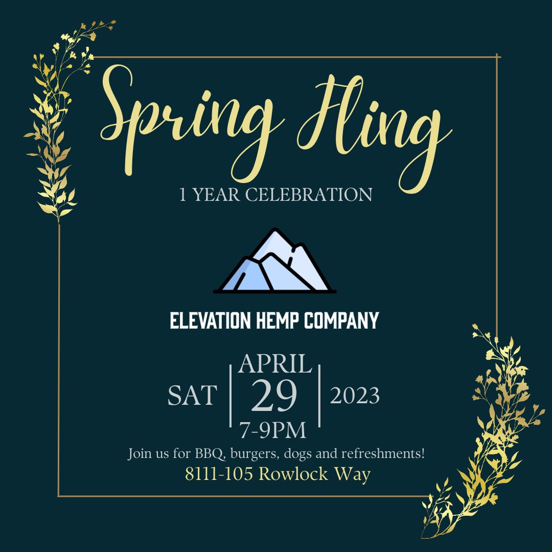 Come join us for our Anniversary event on April 29th here at the shop! 🎉

We'll be serving up some grub, drinks and doing some giveaways as a way to say thanks to our customers for making us what we are today!

#hemp #cbd #anniversay #raleigh #party #raleighnc #northcarolina