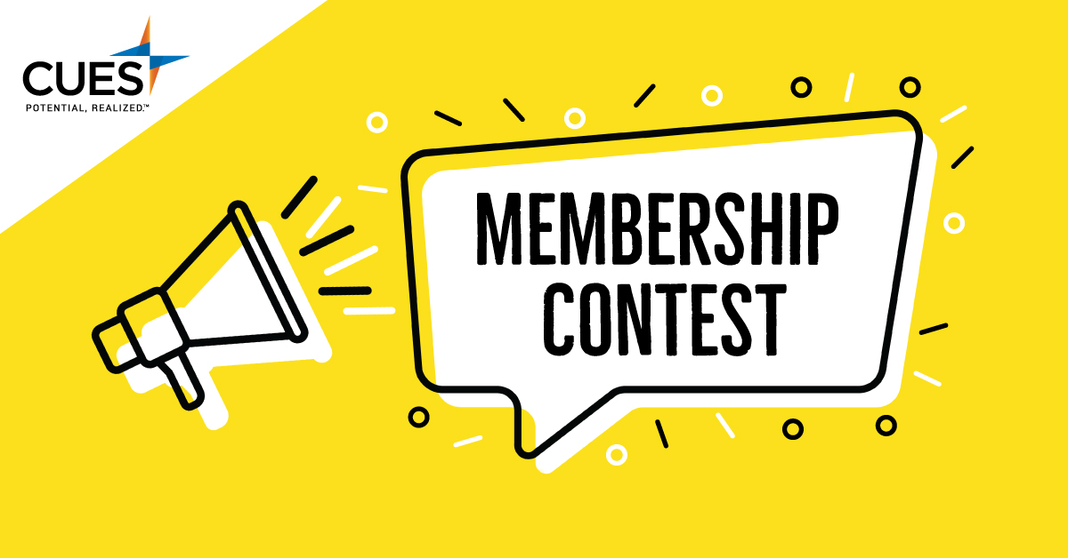 TheRealCUES's tweet photo. Win with CUES! Are you a CUES member? We’ve created a fun & easy way to help you take time to focus on your PD—and you could win a laptop backpack, blanket & other fun CUES swag along the way! Learn more now. https://t.co/MnmS8z4Xyh #LearnWithCUES #GrowWithCUES #CreditUnion https://t.co/UX2PMXB6Fw