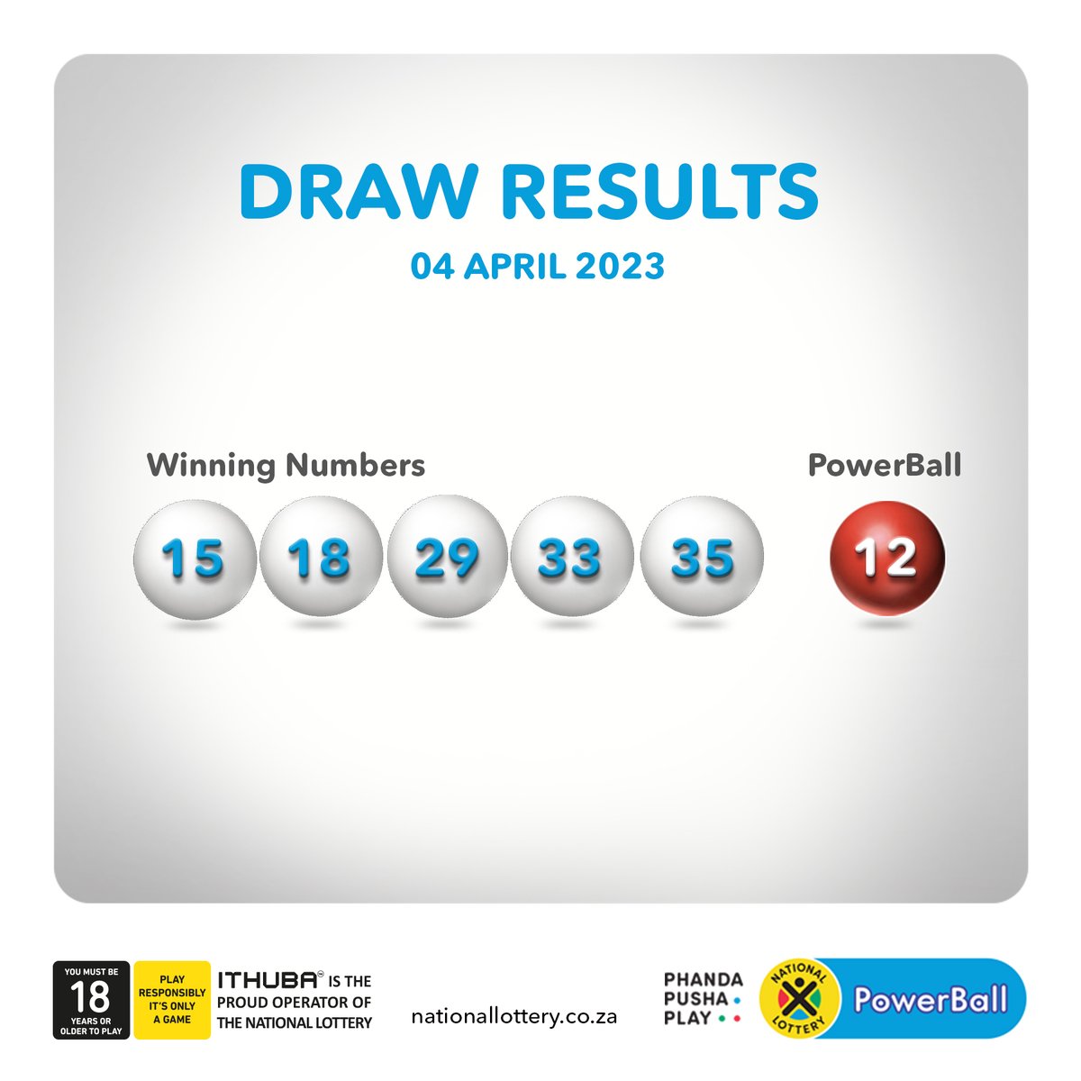 PhandaPushaPlay on Twitter "DrawResults for 04/04/23 are PowerBall