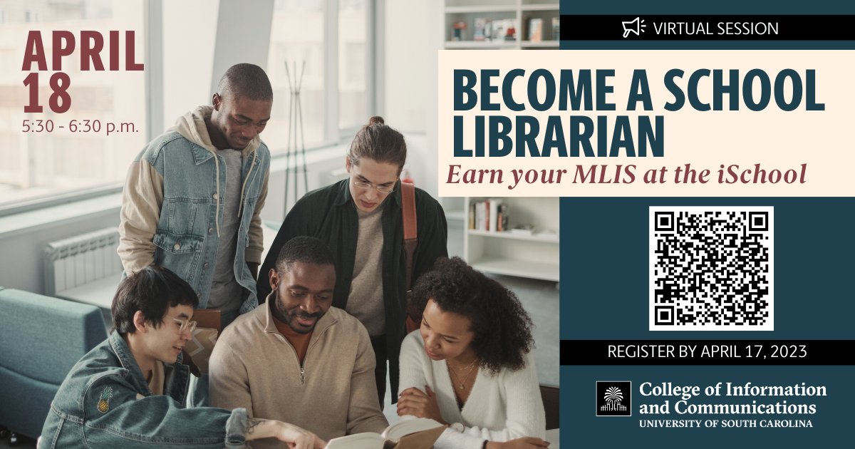 We are hosting a virtual information session for aspiring librarians! Want to know what it takes to make this your future career? Join us virtually for our April 18 session. 
📲 Register: eventbrite.com/e/603946118097