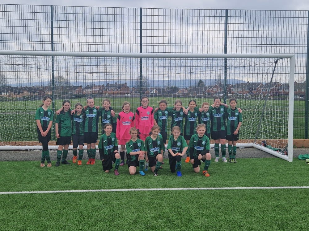 Haf and her team mates from Flintshire school girls U11's have made it to the final in Cardiff!! Da iawn merched!!! <a href="/YsgolG/">Ysgol Glanrafon</a> <a href="/FlintGirlsFA/">Flintshire School Girls FA</a>