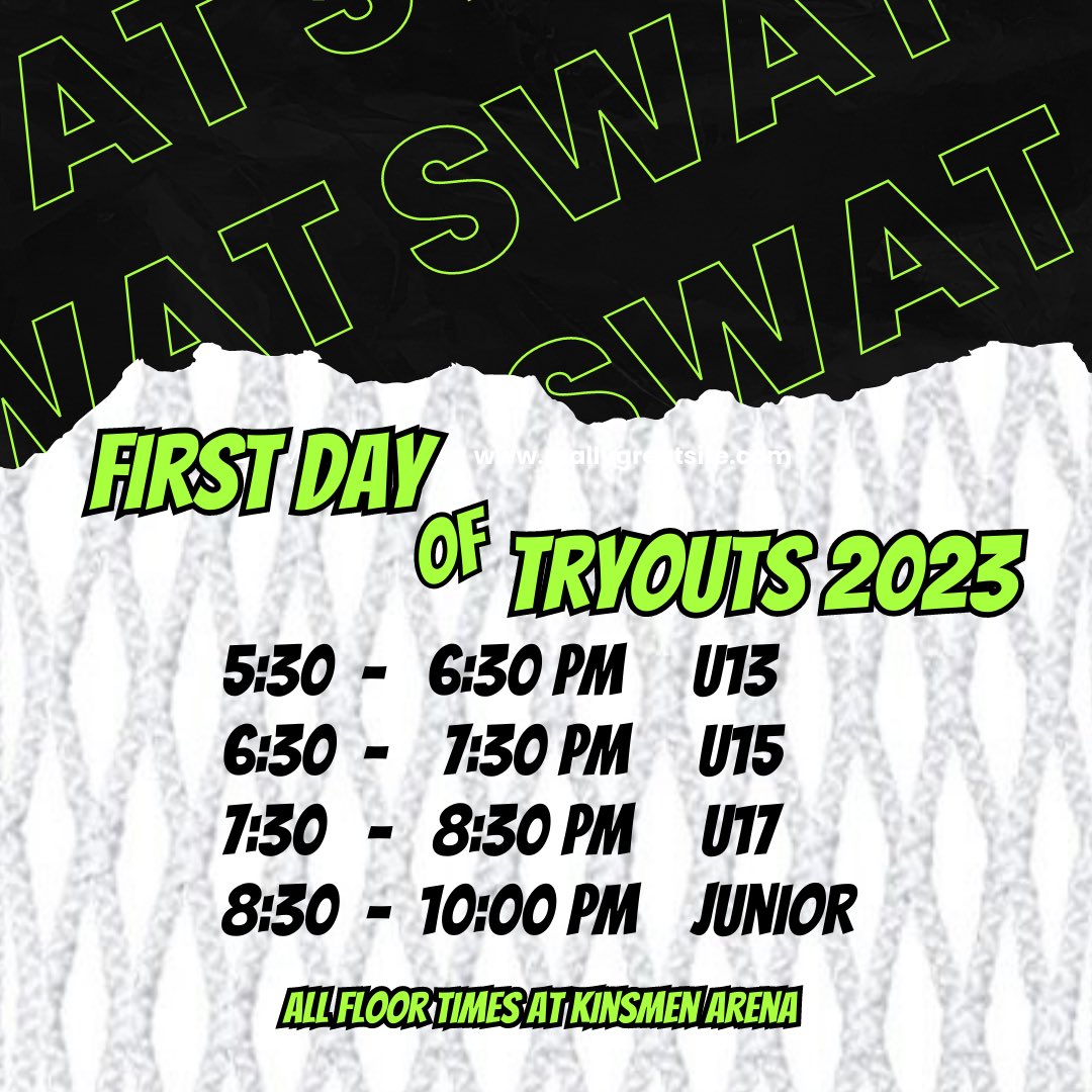 Couple things for tonight 
🥍All players must register on the website to be on the floor 
🥍All players must check-in upon arrival
🥍No outdoor shoes allowed on the turf
<a href="/StoonBoxLAX/">Saskatoon Minor Box Lacrosse Association</a>  <a href="/SaskLacrosse/">Saskatchewan Lacrosse Association</a> <a href="/LAXRANDY/">Randy Trobak</a>