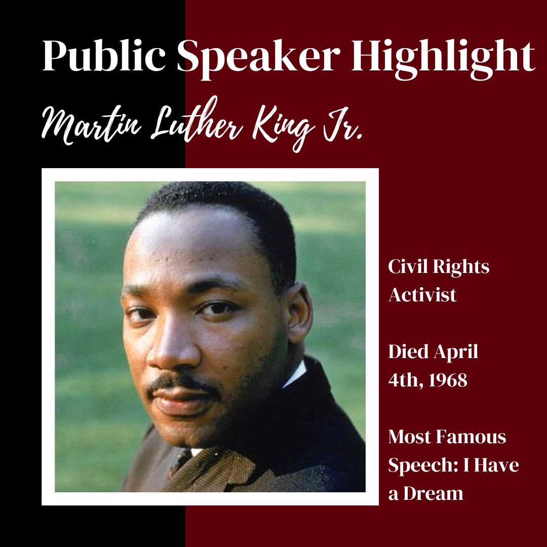 MsuVspss's tweet photo. Today the spotlight is being set on Martin Luther King Jr. who was a civil rights activist and a strong public speaker giving one of the most popular speeches “I Have A Dream” https://t.co/LntZ6GZruw