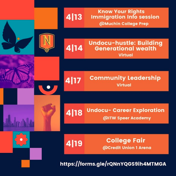 thedream_us's tweet photo. Sharing #Chicago's Noble Network's 3rd Annual Undocumented Week of Action. The focus this year will be to provide professional development sessions to #undocumented, #DACAmented and mixed status #students and #alumni. Learn more: https://t.co/3amfi1reEl https://t.co/LuCSiPD4Ka