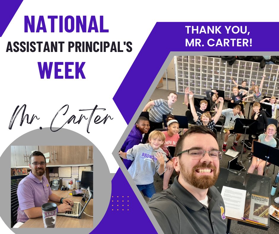 WSMSStallions's tweet photo. Happy National Assistant Principal's Week, Mr. Carter! Watch for posts later in the week to learn more about our amazing administrator! #StallionsForward #Learn230 https://t.co/FIhKAs0nLm