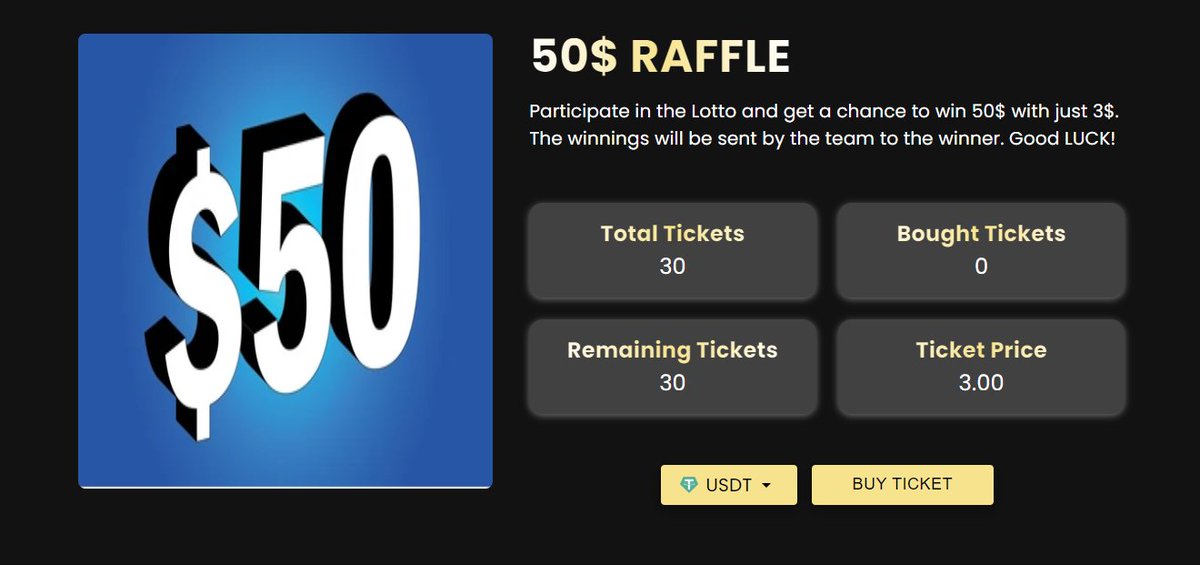 50$ Raffle is live now. Limited to 30 Entries. Get your entry now!
bslg.babysharbi.net/detail/2
#ethereum #crypto #SharbiToken #sharbi #Arbitrum #babysharbi #babysharbiarmy #sharbirewards #nfts $BSHARB