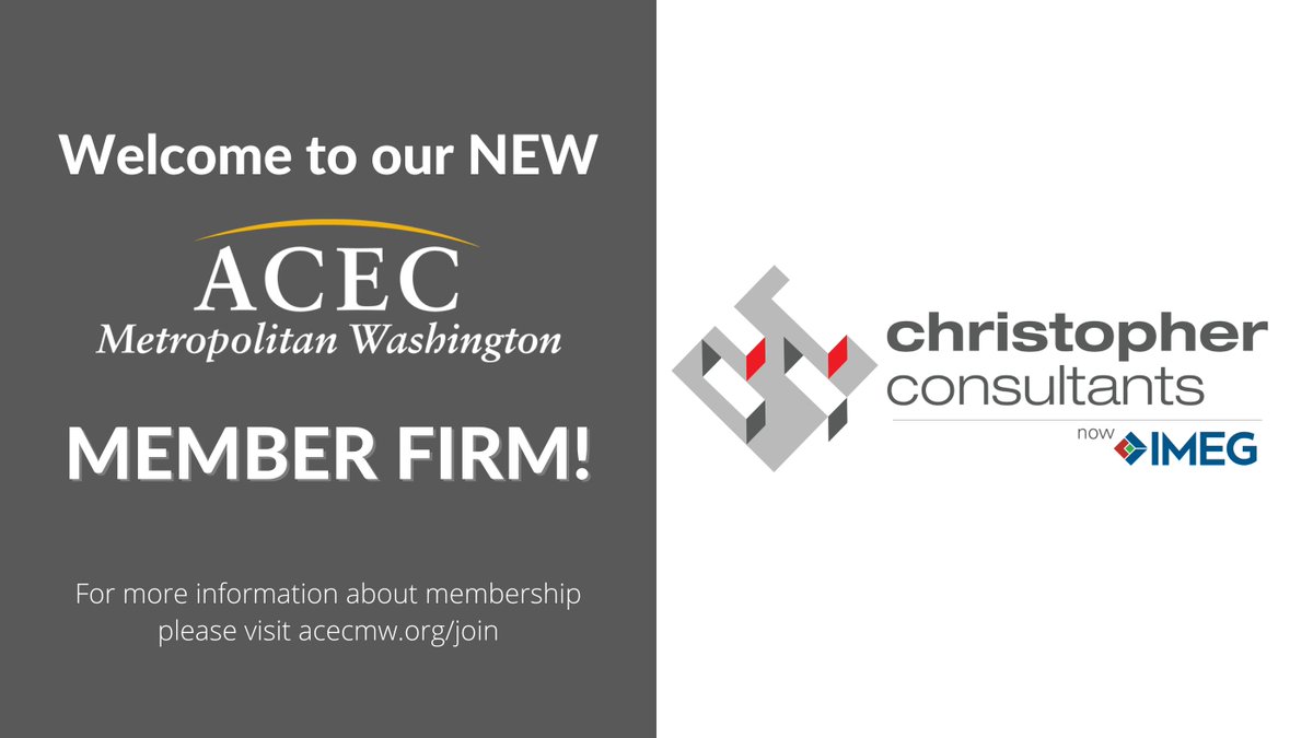 ACEC_MW's tweet photo. Welcome, @cclengr!
#newmember #acecmw #acec #memberfirm #engineering https://t.co/uyvFOyUaU3