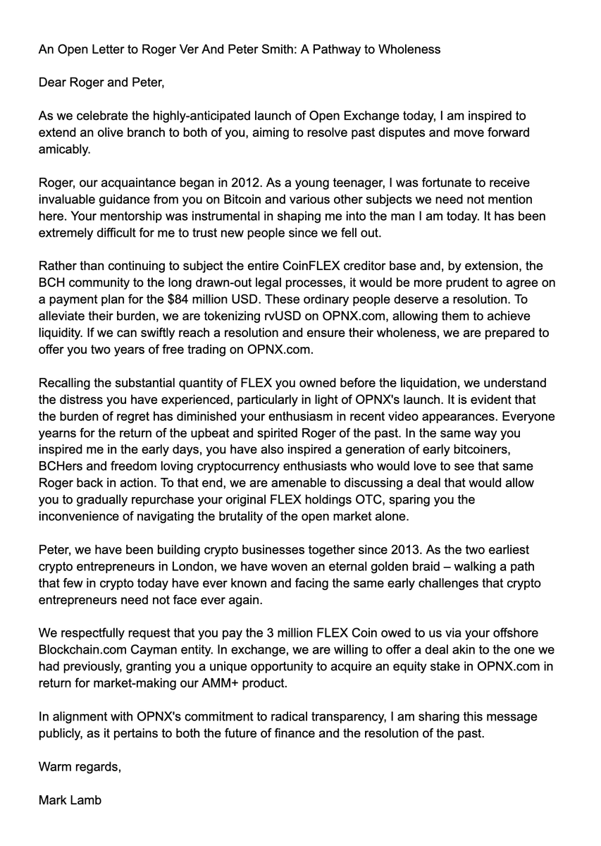 An Open Letter to @rogerkver And @OneMorePeter of @blockchain: A Pathway to  Wholeness