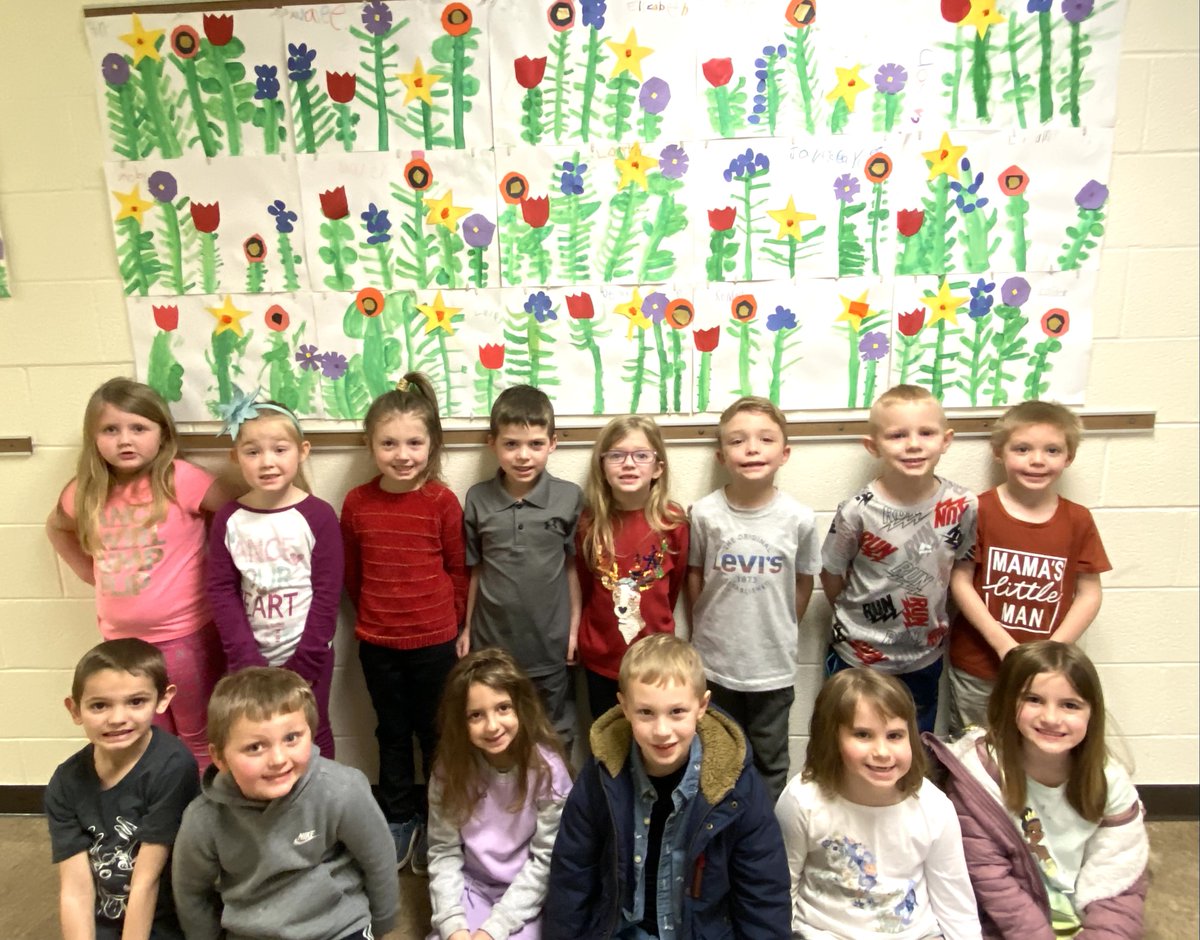 RHLSD_Colts's tweet photo. 🌼🌻 Secrest kindergarten students celebrated spring with their fabulous garden collages! They were inspired by Lois Ehlert’s book “Growing a Rainbow”. Spring we are ready for you! #GoColts https://t.co/pjBzsuw3br