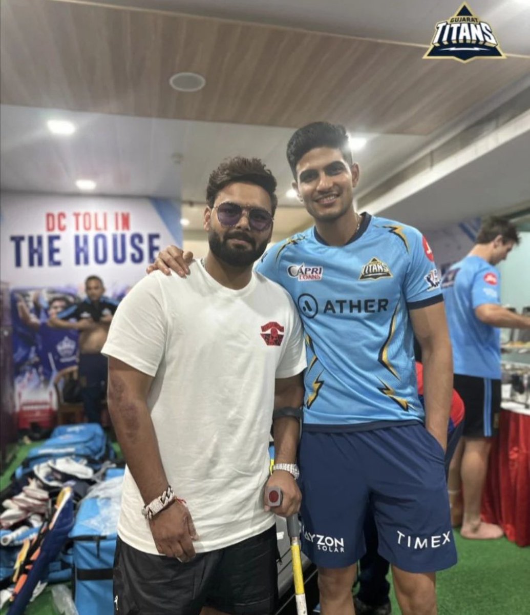CricCrazyJohns's tweet photo. Two future stars of Indian cricket - Gill &amp; Pant. https://t.co/yfeEyM3e2H