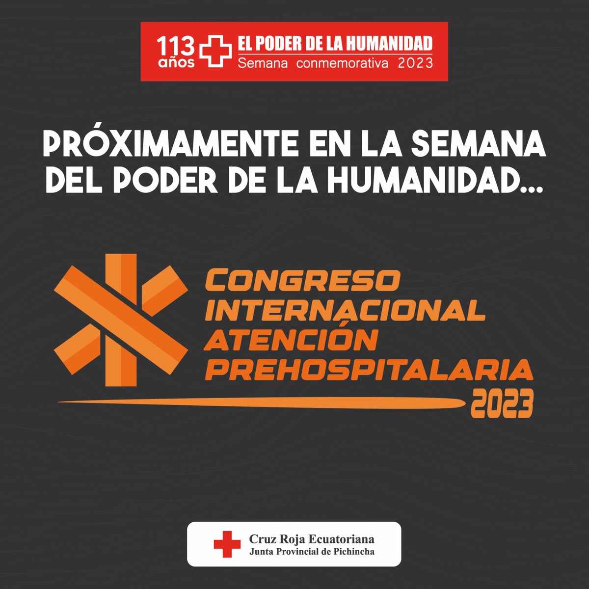 CruzPichincha's tweet photo. Muy pronto te compartiremos más información 💪🏻⛑️. ¡Espéralo 🚨! #ElPoderDeLaHumanidad ❤️ https://t.co/oK0uoyS28Y
