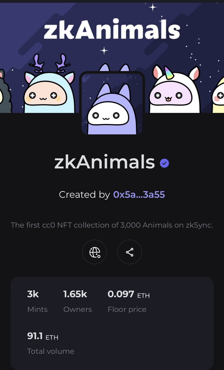 stizzynakamoto's tweet photo. #ZkAnimals!! Gaddamn it! Floor like lava , send it with haste!!!! 🚀🥰🔥🔥 @ZkAnimals 0.097 ETH floor now! I see 1 ETH floor soon 👀💸 #zksync #zkSyncEra #zksyncNFT
https://t.co/ftMTACnxnn https://t.co/ySwjymCW6D