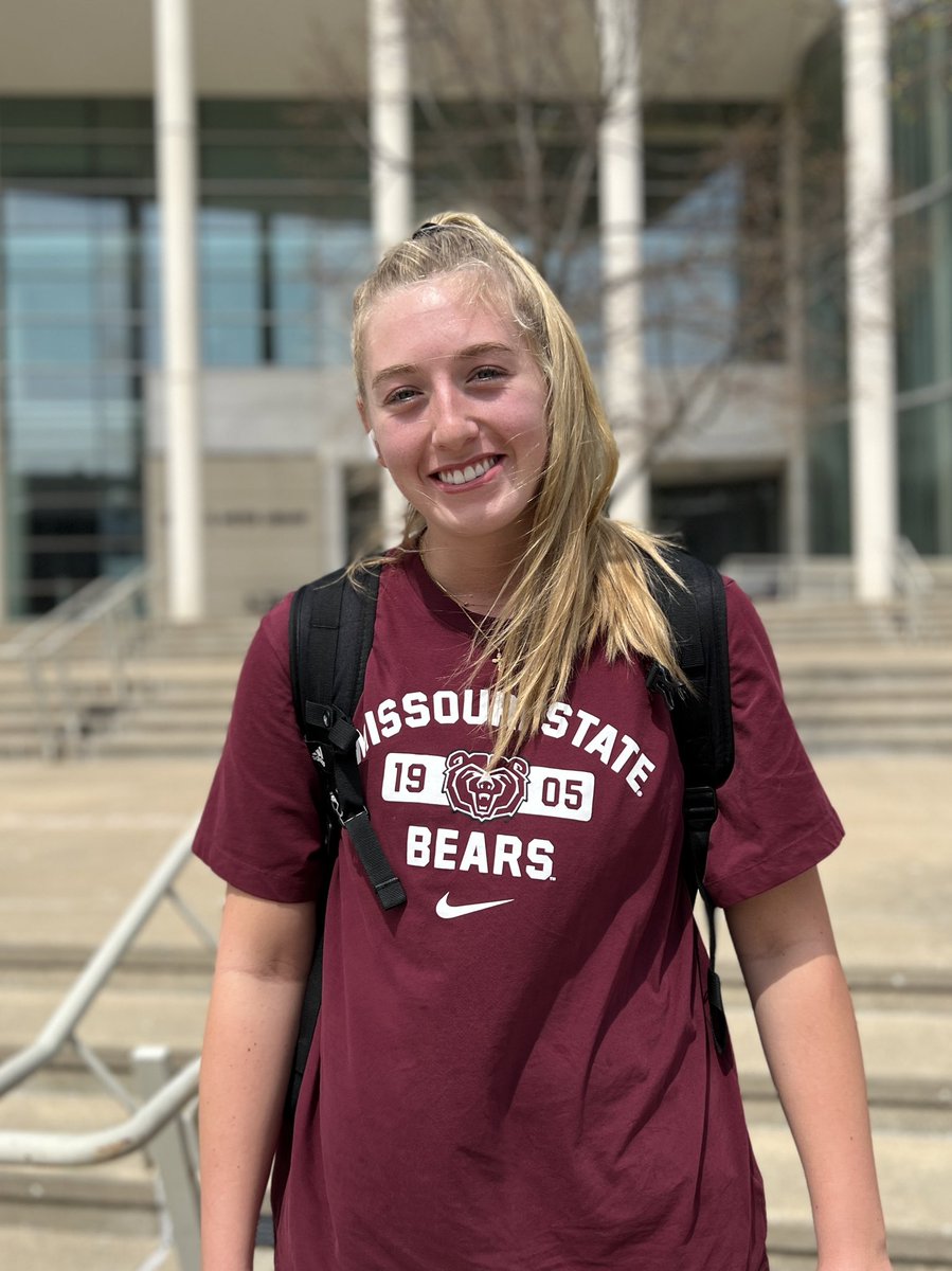 We love seeing Bears enjoying the spring weather at Meyer Library.🌸☀️ #GoMaroon #MissouriState #Library #SpringThings